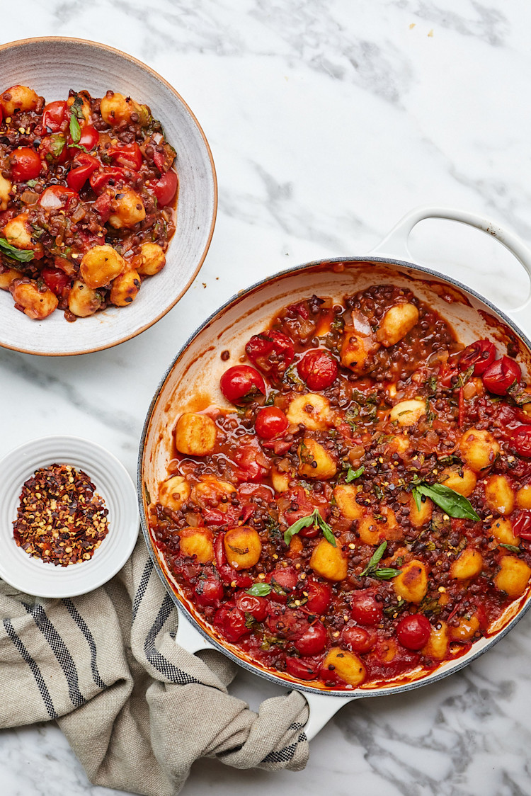 One-Pan Tomato & Gnocchi Bake
