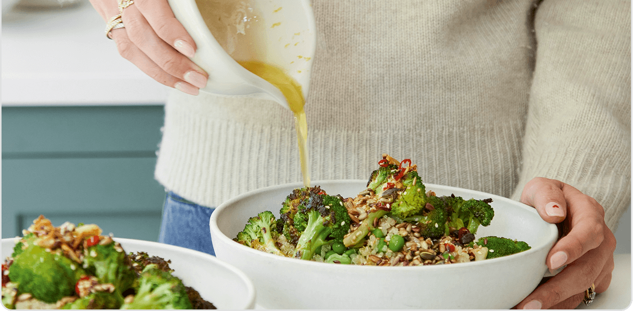 Healthy plant-based meal
